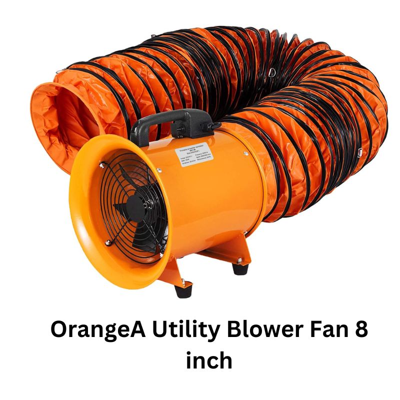 OrangeA blower fan
