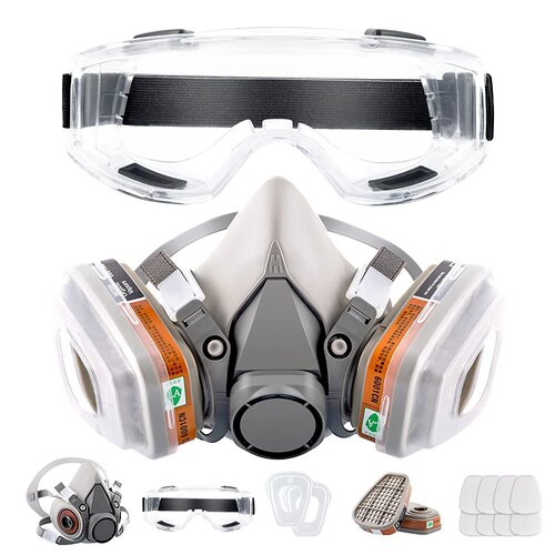 Respirator Reusable Half Face Cover Gas Mask